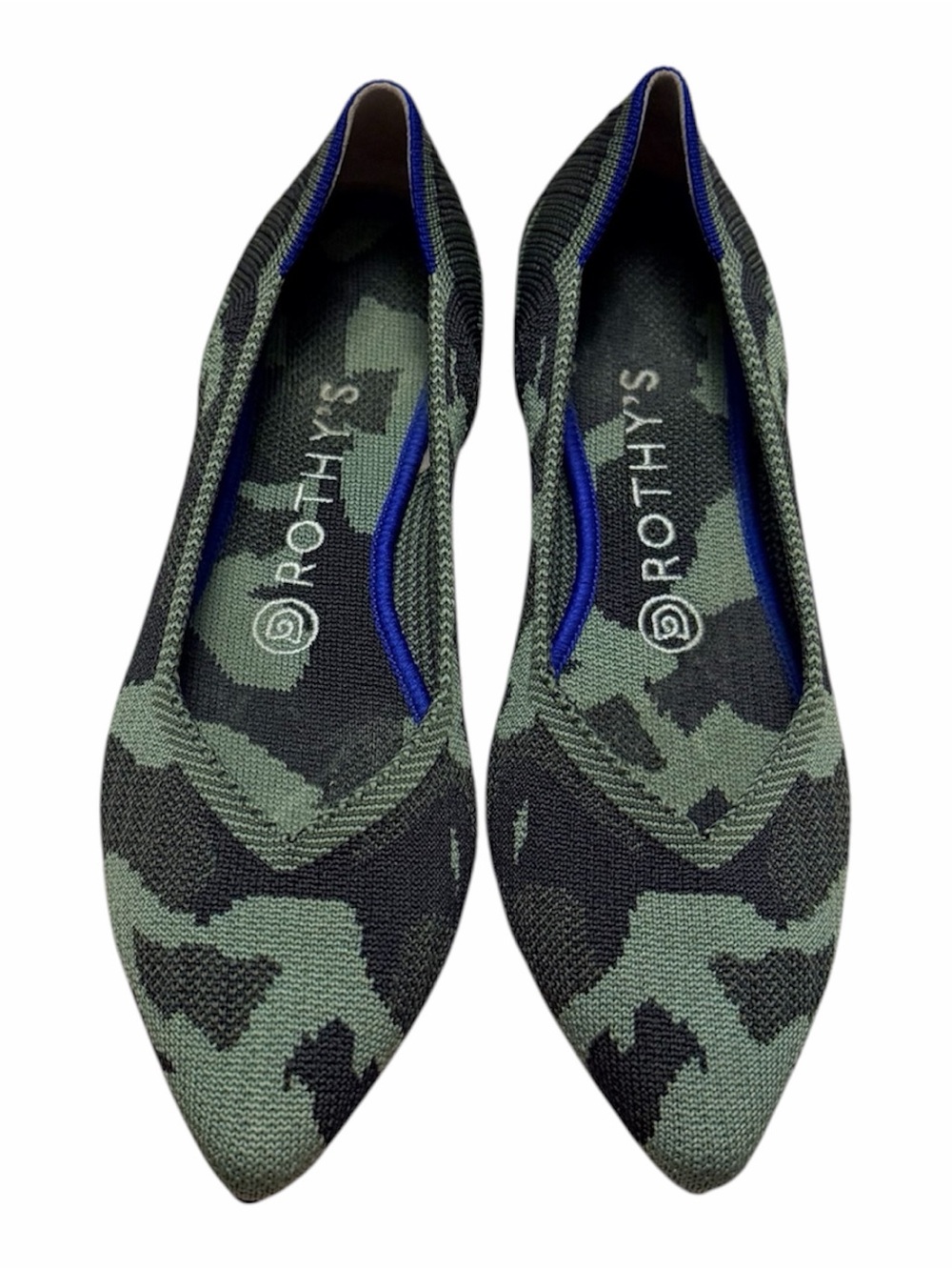 Rothy's Camo Pointed Toe Flats